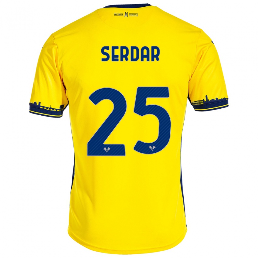 Damen Suat Serdar #25 Gelb Auswärtstrikot Trikot 2023/24 T-Shirt Österreich