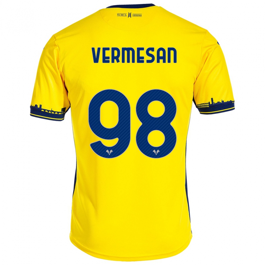 Damen Ioan Vermesan #98 Gelb Auswärtstrikot Trikot 2023/24 T-Shirt Österreich