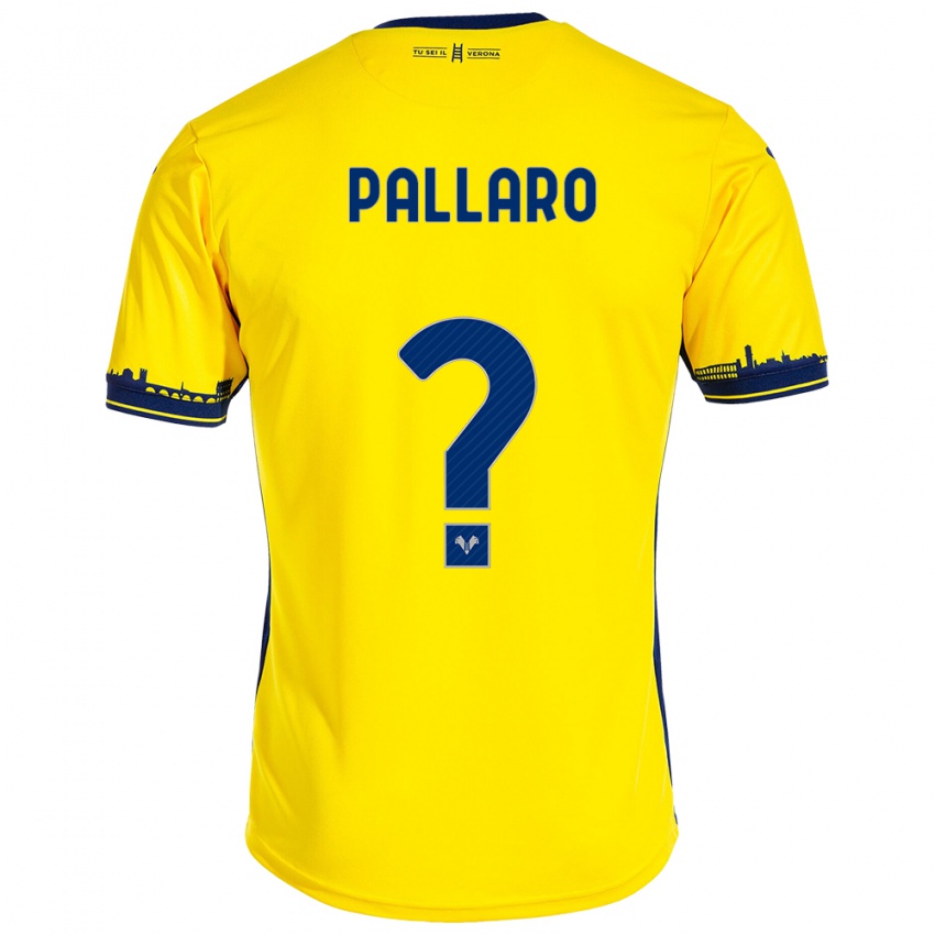 Damen Alessandro Pallaro #0 Gelb Auswärtstrikot Trikot 2023/24 T-Shirt Österreich