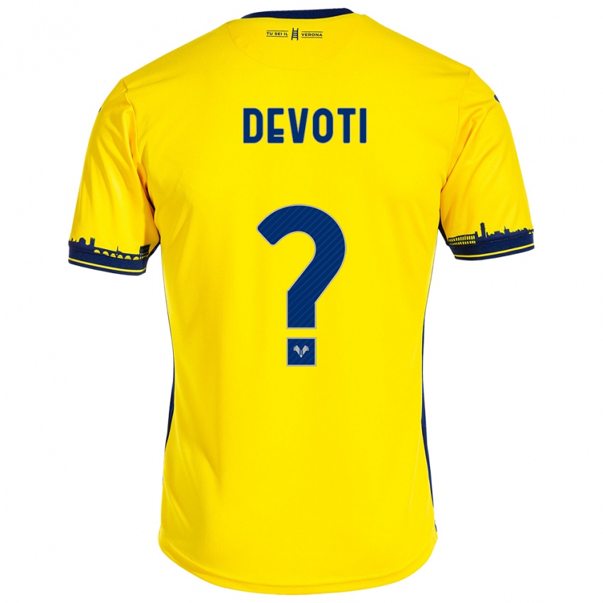 Damen Andrea Devoti #0 Gelb Auswärtstrikot Trikot 2023/24 T-Shirt Österreich