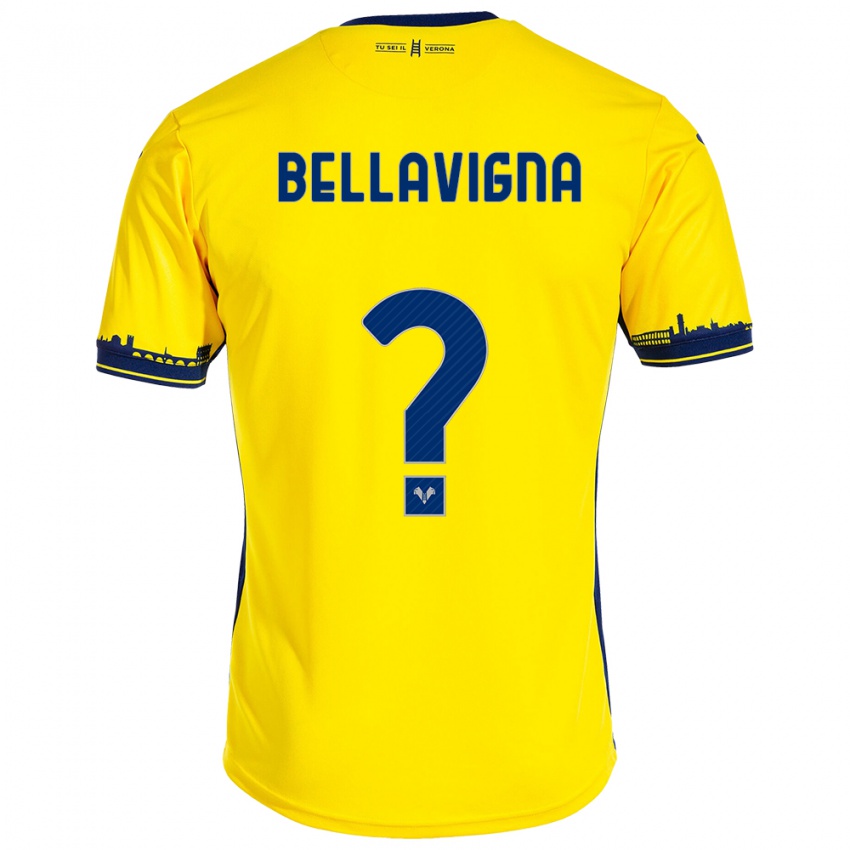 Damen Marco Bellavigna #0 Gelb Auswärtstrikot Trikot 2023/24 T-Shirt Österreich