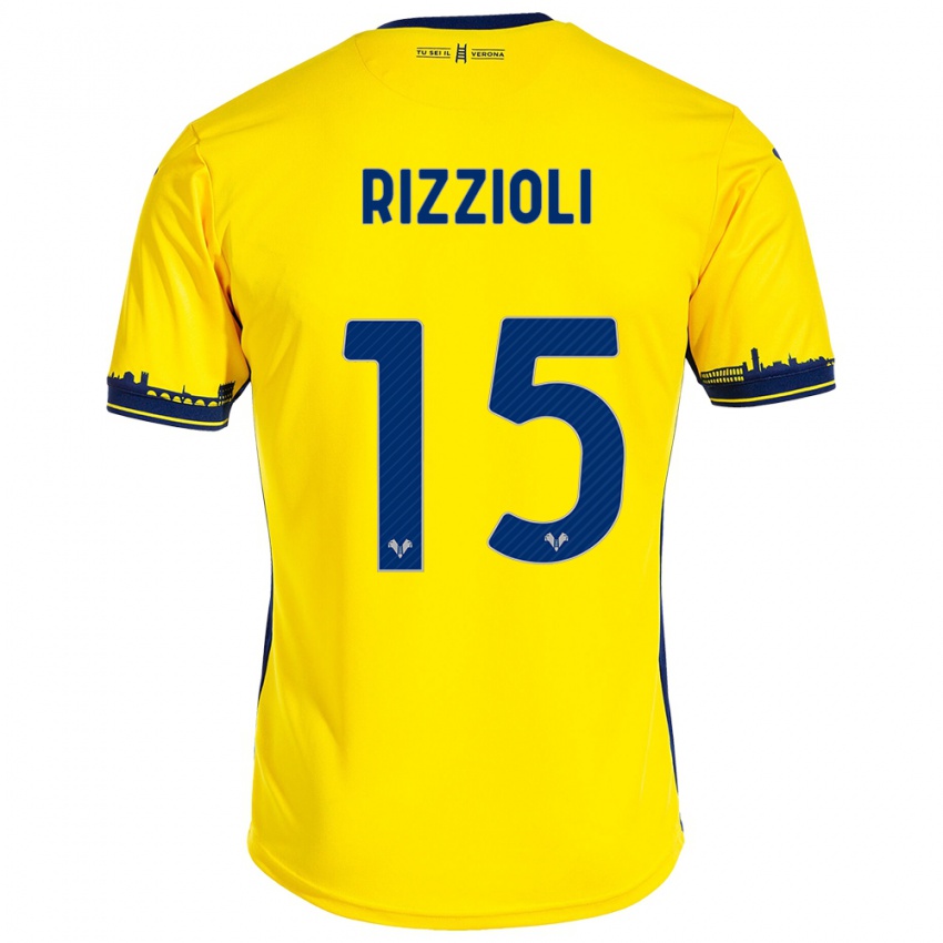 Damen Gaia Rizzioli #15 Gelb Auswärtstrikot Trikot 2023/24 T-Shirt Österreich