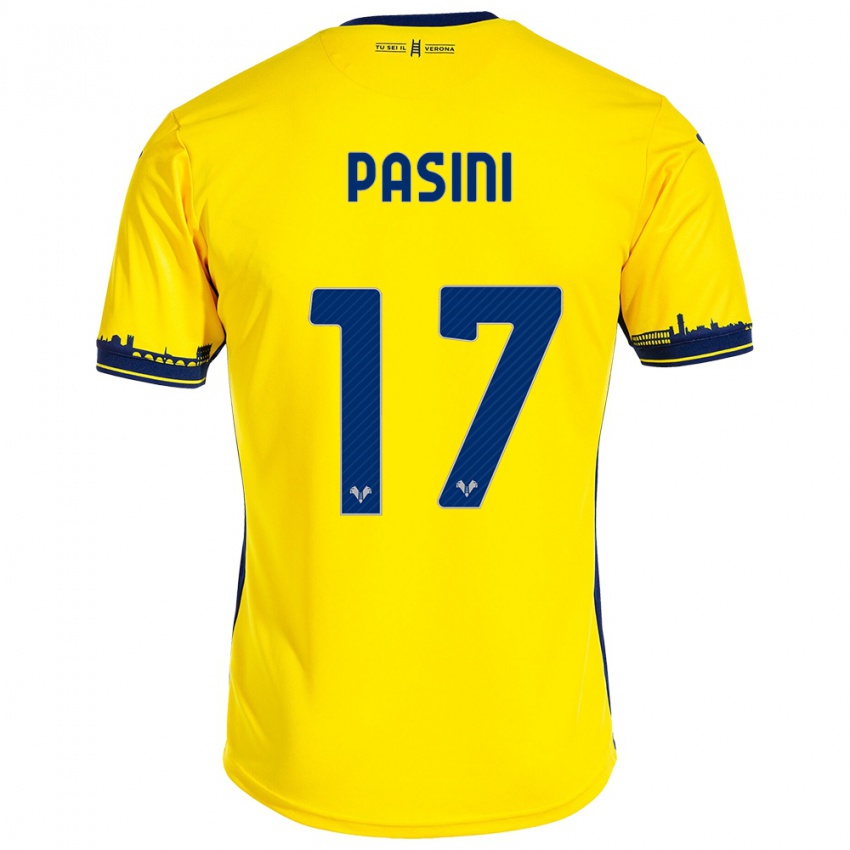 Damen Veronica Pasini #17 Gelb Auswärtstrikot Trikot 2023/24 T-Shirt Österreich