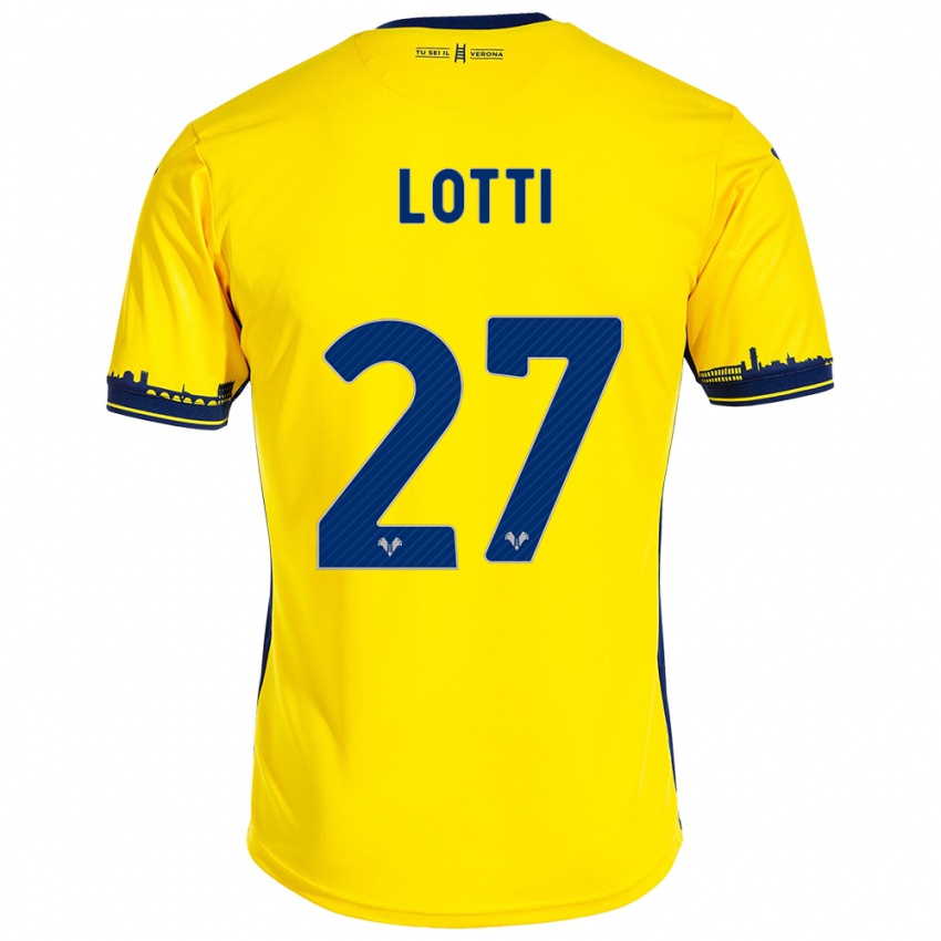 Damen Irene Lotti #27 Gelb Auswärtstrikot Trikot 2023/24 T-Shirt Österreich