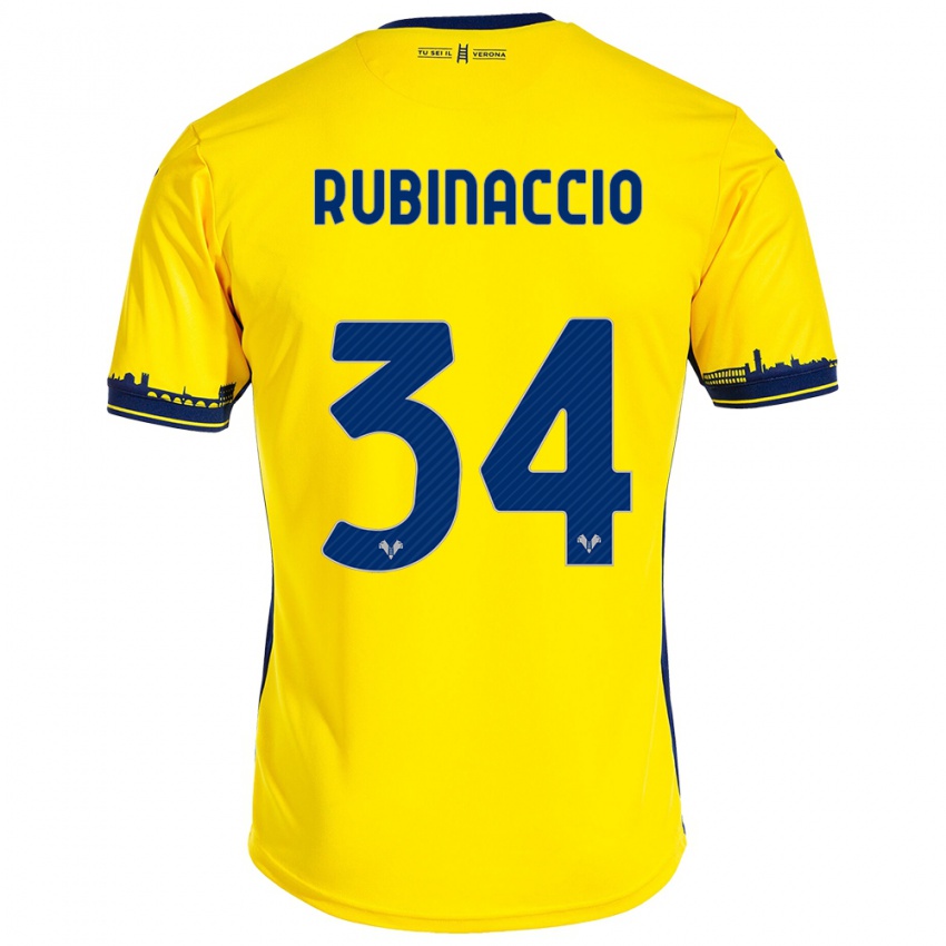 Damen Nikol Rubinaccio #34 Gelb Auswärtstrikot Trikot 2023/24 T-Shirt Österreich