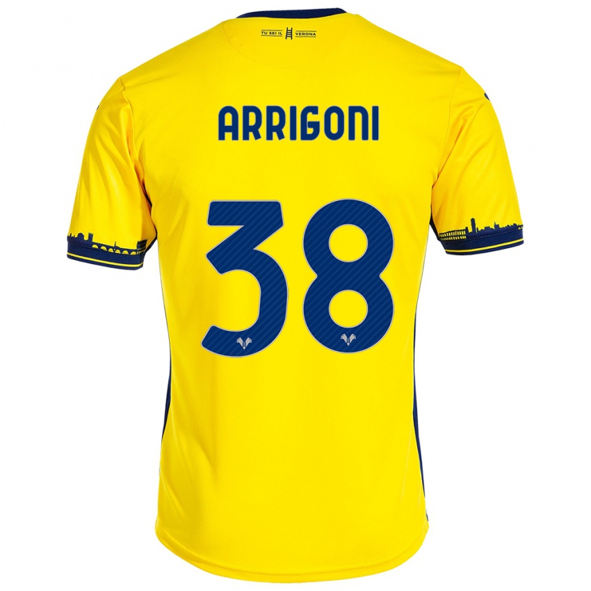 Damen Arrigoni #38 Gelb Auswärtstrikot Trikot 2023/24 T-Shirt Österreich