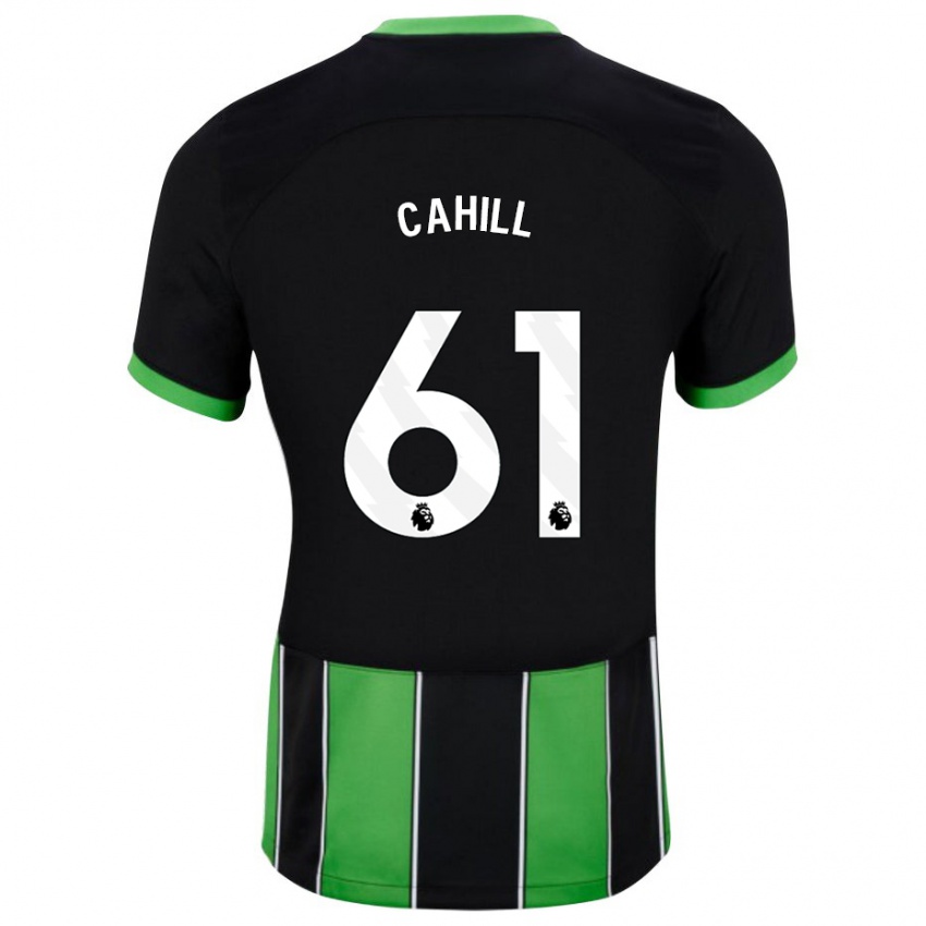 Damen Killian Cahill #61 Schwarz Grün Auswärtstrikot Trikot 2023/24 T-Shirt Österreich