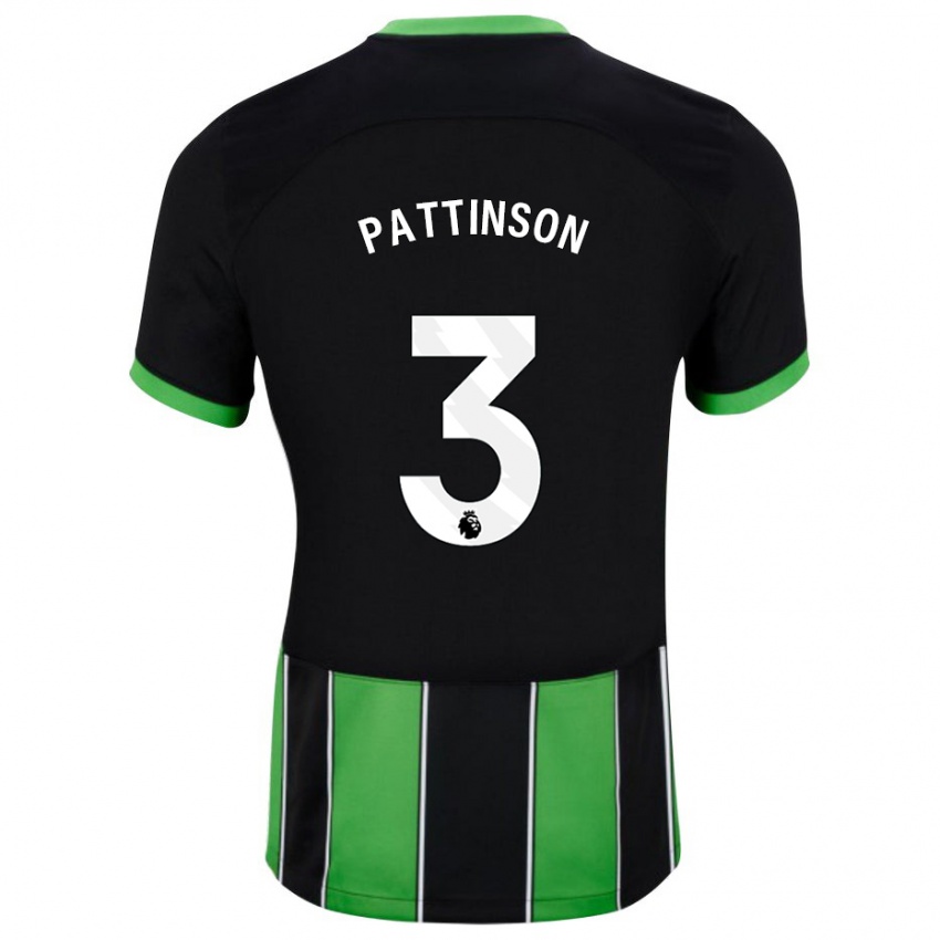 Damen Poppy Pattinson #3 Schwarz Grün Auswärtstrikot Trikot 2023/24 T-Shirt Österreich