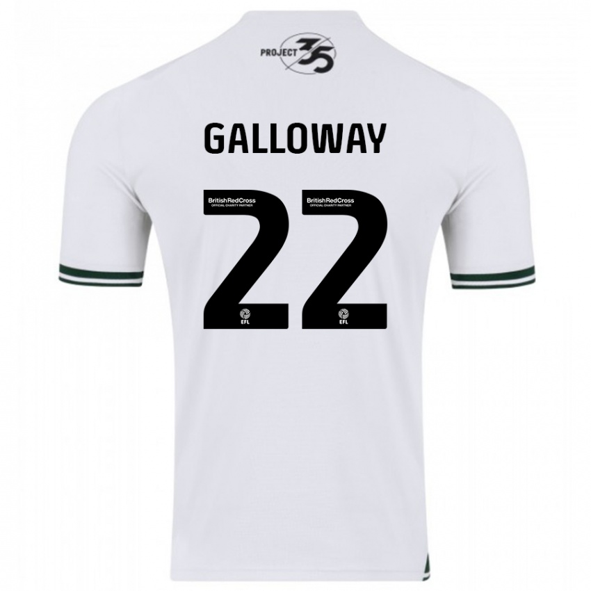Damen Brendan Galloway #22 Weiß Auswärtstrikot Trikot 2023/24 T-Shirt Österreich