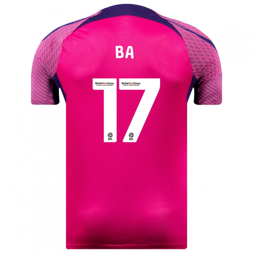 Damen Abdoullah Ba #17 Lila Auswärtstrikot Trikot 2023/24 T-Shirt Österreich