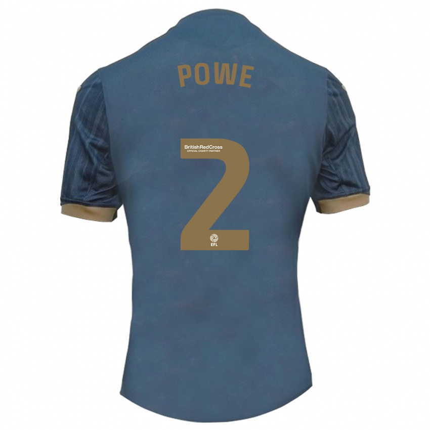 Damen Alicia Powe #2 Dunkles Blaugrün Auswärtstrikot Trikot 2023/24 T-Shirt Österreich