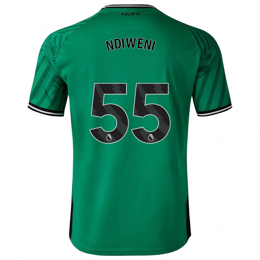 Damen Michael Ndiweni #55 Grün Auswärtstrikot Trikot 2023/24 T-Shirt Österreich