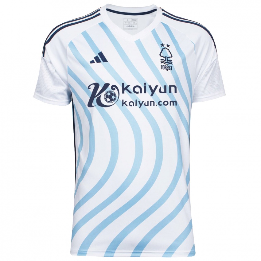 Damen Julian Larsson #57 Weiß Blau Auswärtstrikot Trikot 2023/24 T-Shirt Österreich