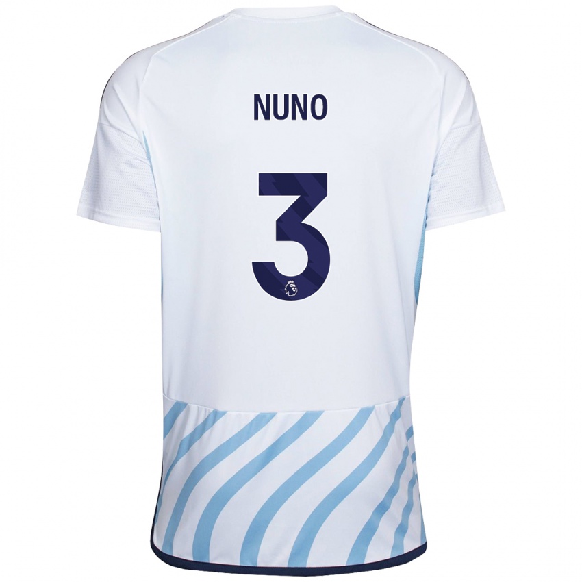 Damen Nuno Tavares #3 Weiß Blau Auswärtstrikot Trikot 2023/24 T-Shirt Österreich