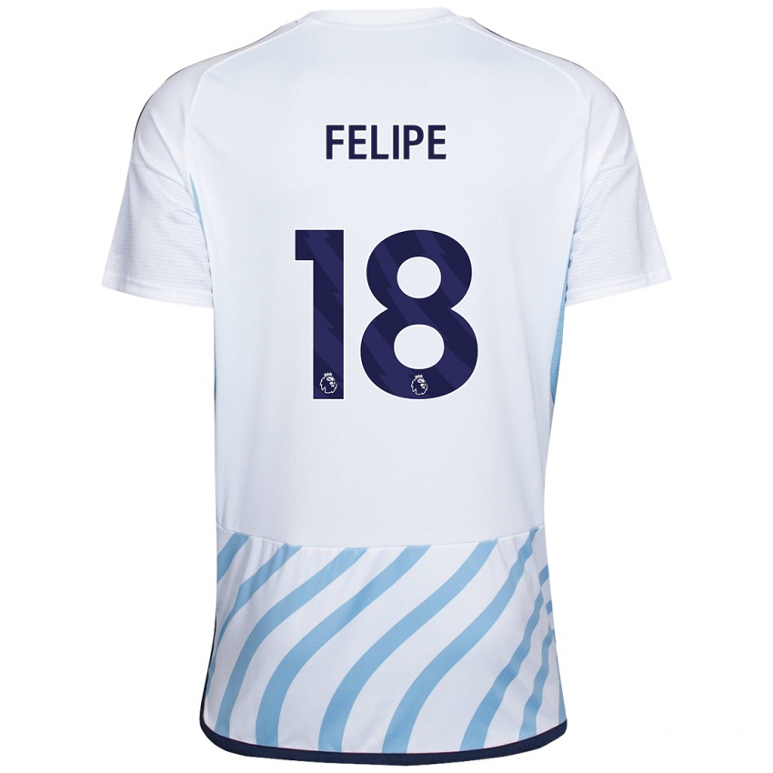 Damen Felipe #18 Weiß Blau Auswärtstrikot Trikot 2023/24 T-Shirt Österreich