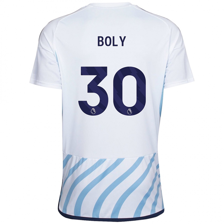 Damen Willy Boly #30 Weiß Blau Auswärtstrikot Trikot 2023/24 T-Shirt Österreich