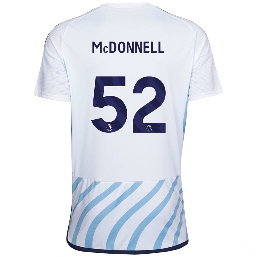 Damen Jamie Mcdonnell #52 Weiß Blau Auswärtstrikot Trikot 2023/24 T-Shirt Österreich