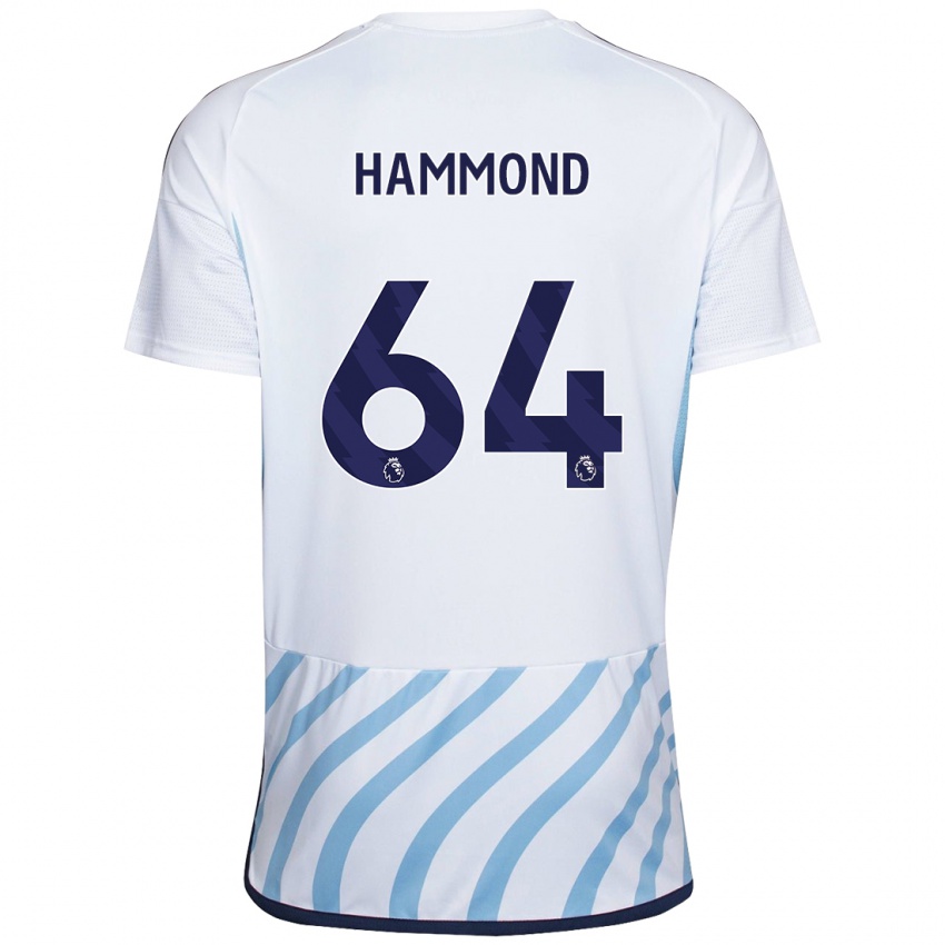 Damen Ben Hammond #64 Weiß Blau Auswärtstrikot Trikot 2023/24 T-Shirt Österreich