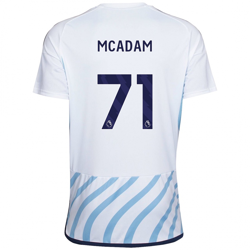 Damen Kyle Mcadam #71 Weiß Blau Auswärtstrikot Trikot 2023/24 T-Shirt Österreich