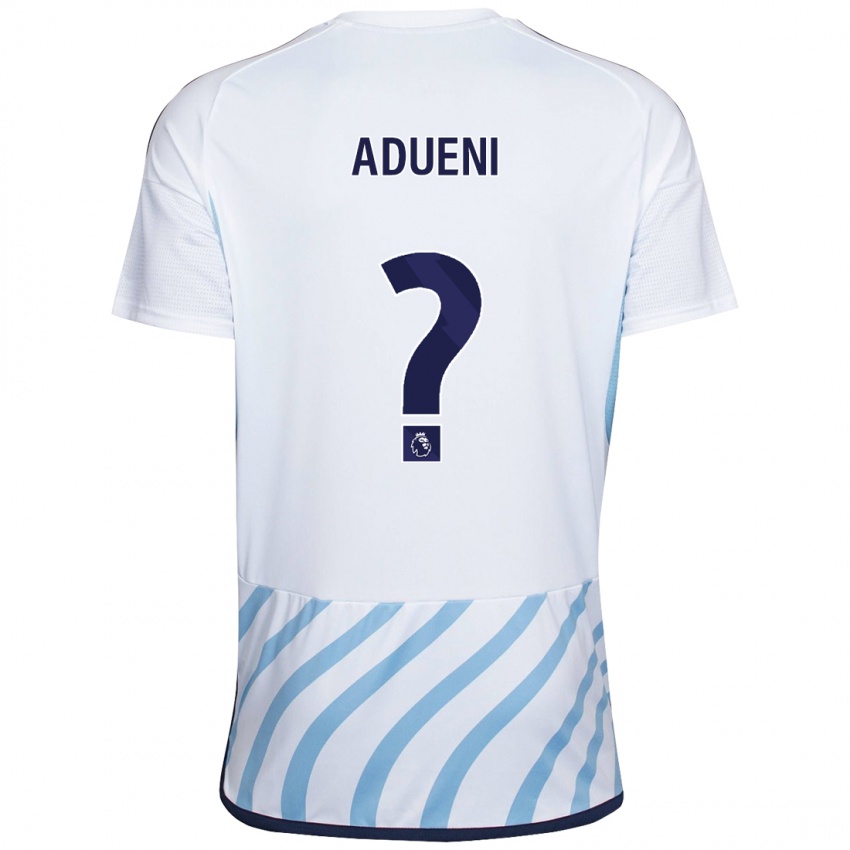 Damen Kevin Adueni #0 Weiß Blau Auswärtstrikot Trikot 2023/24 T-Shirt Österreich