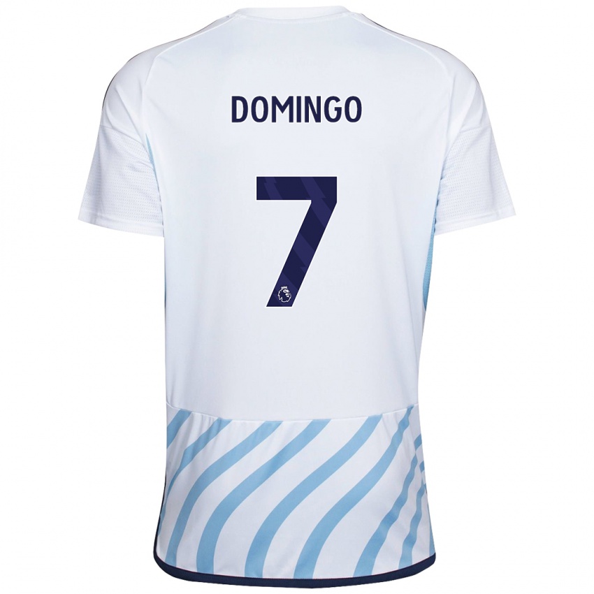 Damen Sophie Domingo #7 Weiß Blau Auswärtstrikot Trikot 2023/24 T-Shirt Österreich