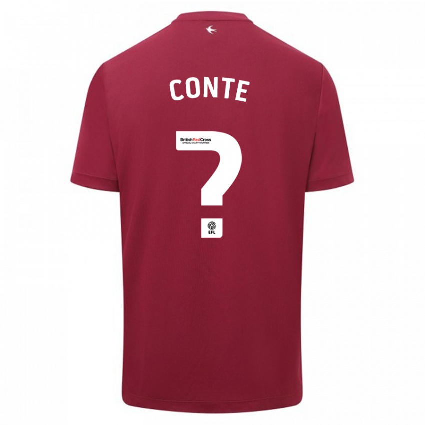 Damen Raheem Conte #0 Rot Auswärtstrikot Trikot 2023/24 T-Shirt Österreich