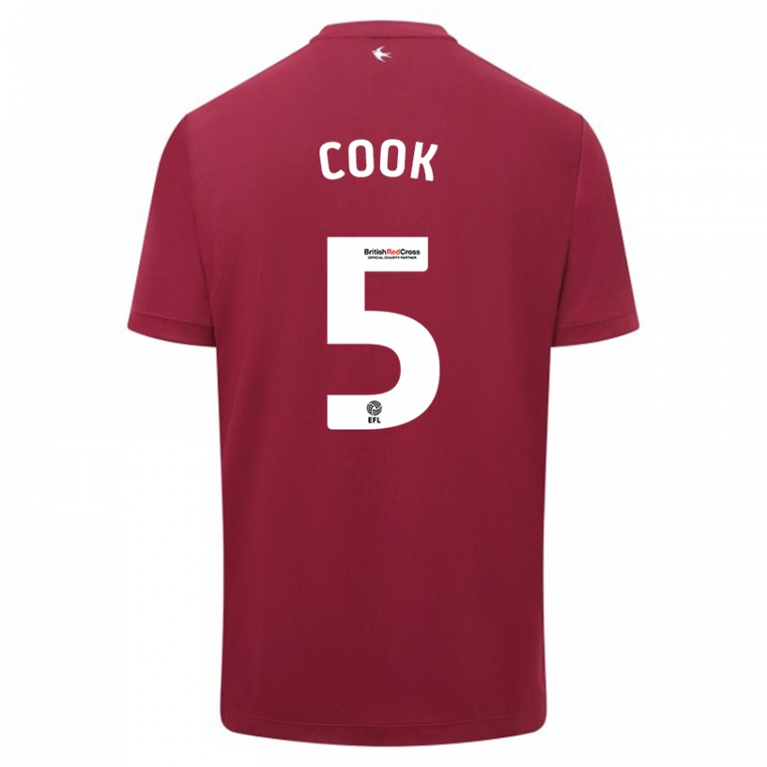 Damen Freddie Cook #5 Rot Auswärtstrikot Trikot 2023/24 T-Shirt Österreich