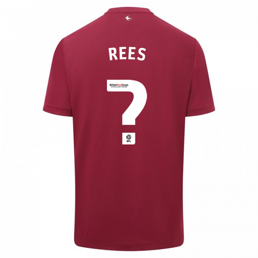 Damen Osian Rees #0 Rot Auswärtstrikot Trikot 2023/24 T-Shirt Österreich
