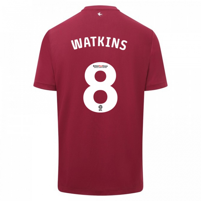 Damen Seren Watkins #8 Rot Auswärtstrikot Trikot 2023/24 T-Shirt Österreich