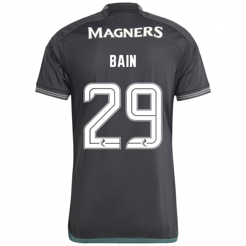 Damen Scott Bain #29 Schwarz Auswärtstrikot Trikot 2023/24 T-Shirt Österreich