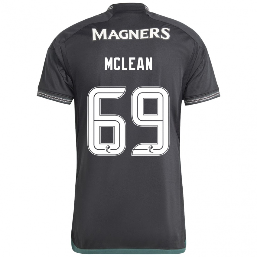 Damen Kai Mclean #69 Schwarz Auswärtstrikot Trikot 2023/24 T-Shirt Österreich