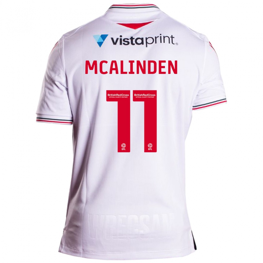 Damen Liam Mcalinden #11 Weiß Auswärtstrikot Trikot 2023/24 T-Shirt Österreich