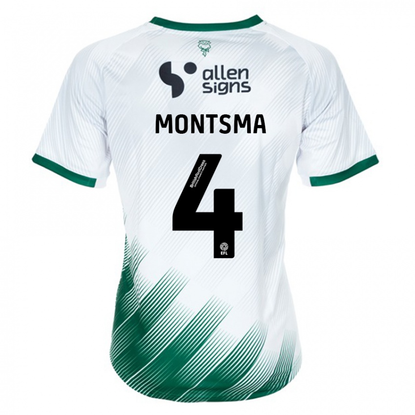 Damen Lewis Montsma #4 Weiß Auswärtstrikot Trikot 2023/24 T-Shirt Österreich