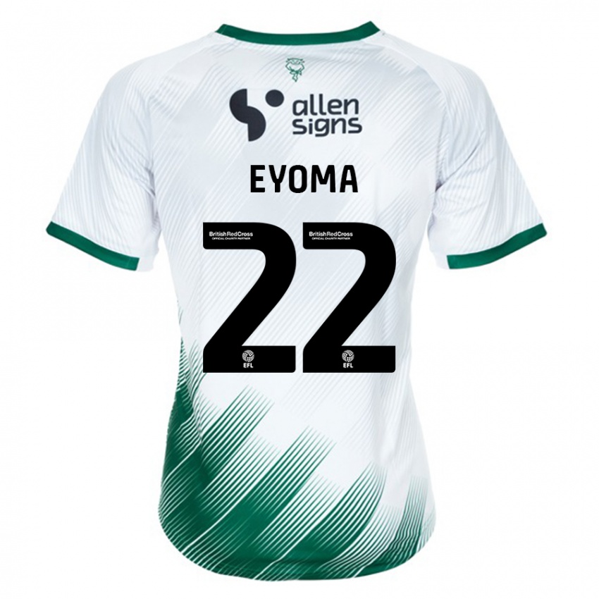 Damen Timothy Eyoma #22 Weiß Auswärtstrikot Trikot 2023/24 T-Shirt Österreich