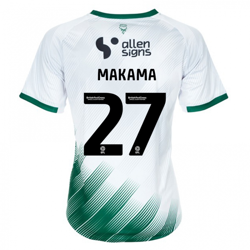 Damen Jovon Makama #27 Weiß Auswärtstrikot Trikot 2023/24 T-Shirt Österreich