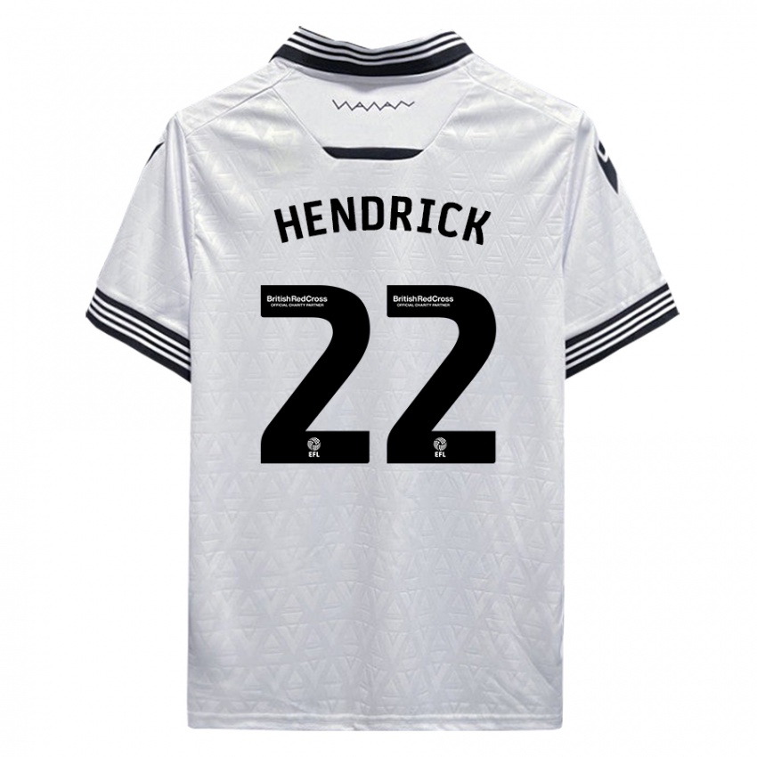 Damen Jeff Hendrick #22 Weiß Auswärtstrikot Trikot 2023/24 T-Shirt Österreich