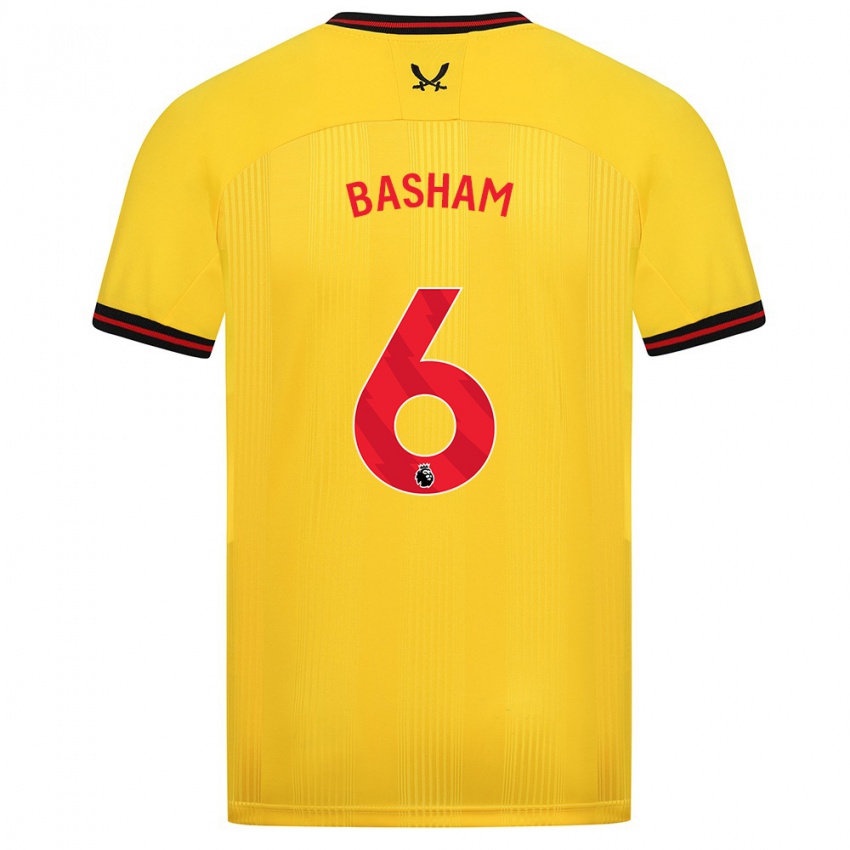 Damen Chris Basham #6 Gelb Auswärtstrikot Trikot 2023/24 T-Shirt Österreich