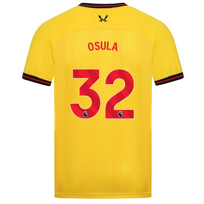 Damen William Osula #32 Gelb Auswärtstrikot Trikot 2023/24 T-Shirt Österreich