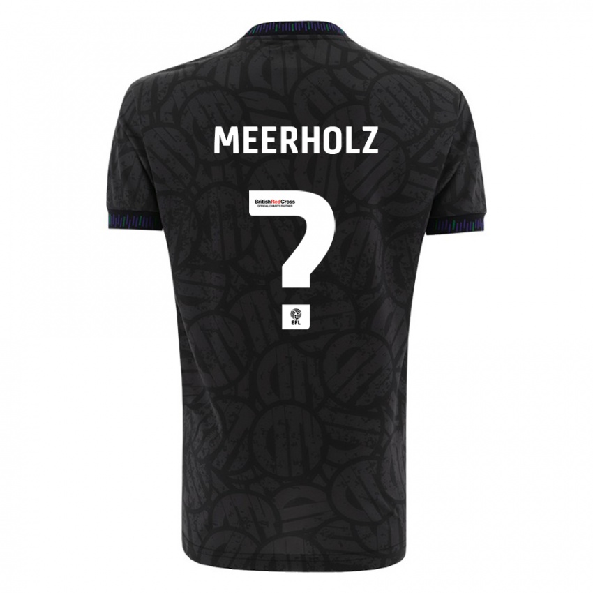 Damen Jed Meerholz #0 Schwarz Auswärtstrikot Trikot 2023/24 T-Shirt Österreich