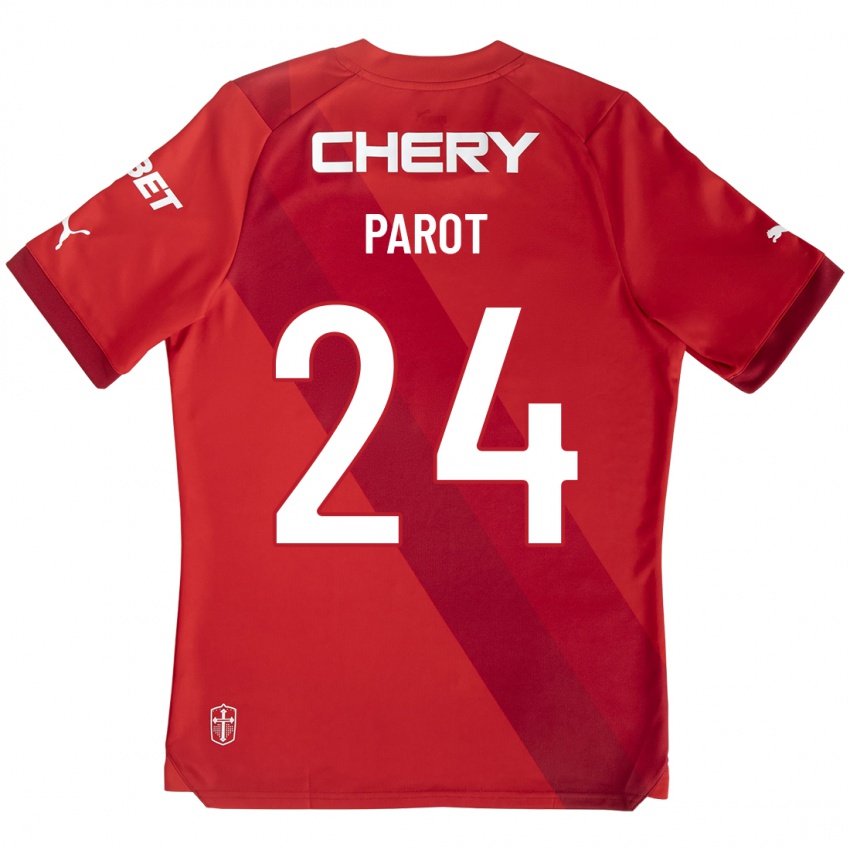 Damen Alfonso Parot #24 Rot Auswärtstrikot Trikot 2023/24 T-Shirt Österreich