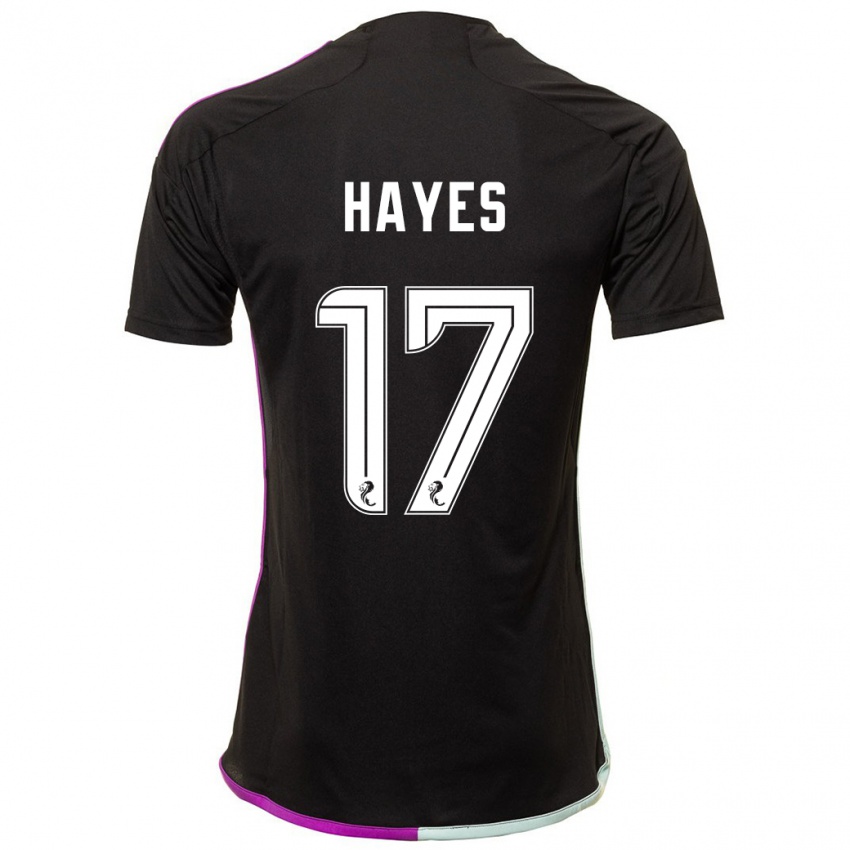 Damen Jonny Hayes #17 Schwarz Auswärtstrikot Trikot 2023/24 T-Shirt Österreich
