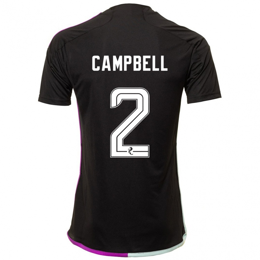 Damen Loren Campbell #2 Schwarz Auswärtstrikot Trikot 2023/24 T-Shirt Österreich