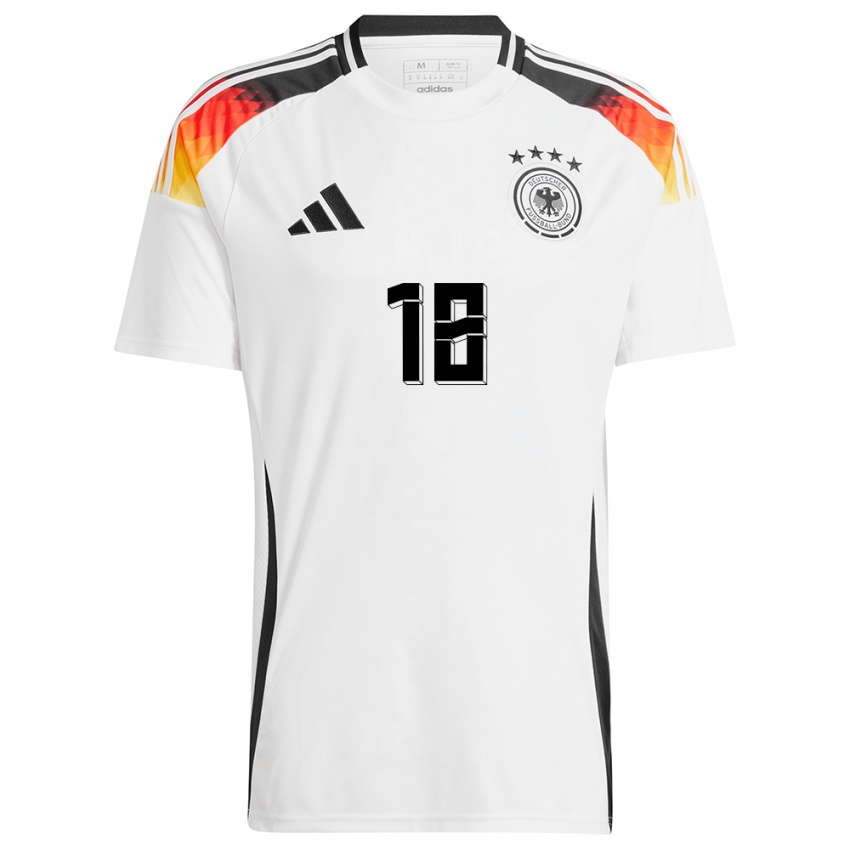 Kinder Deutschland Melanie Leupolz #18 Weiß Heimtrikot Trikot 24-26 T-Shirt Österreich