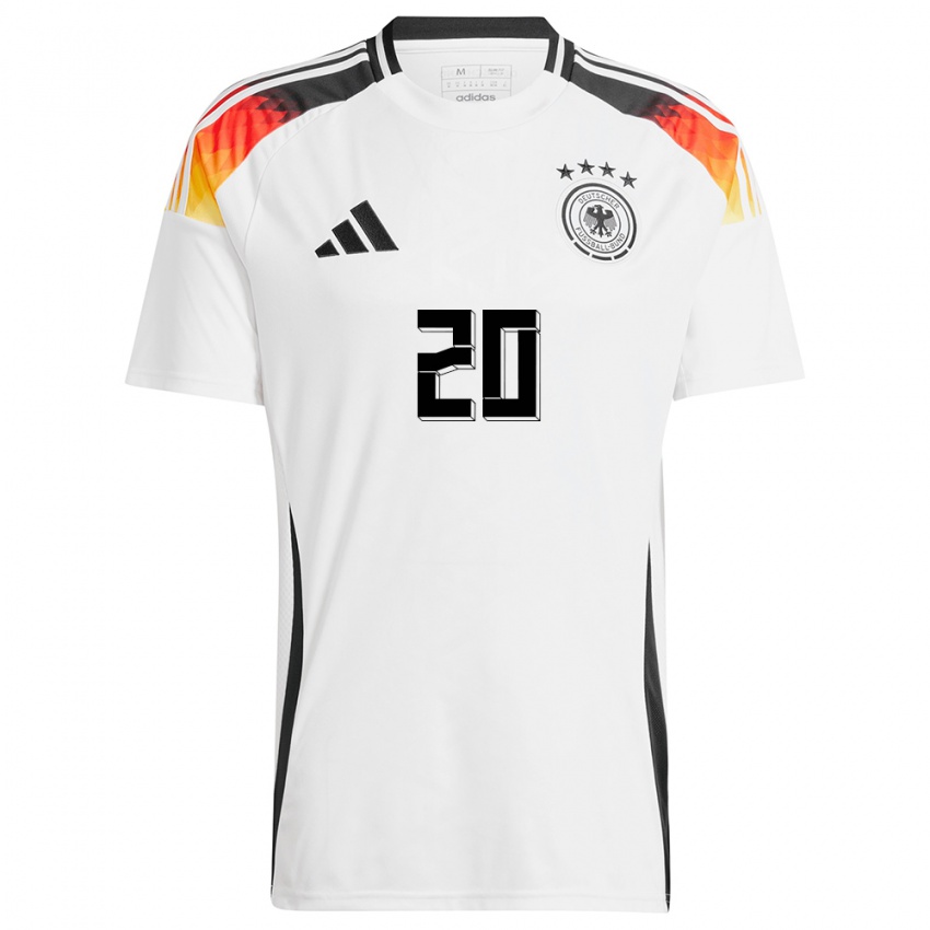 Kinder Deutschland Lina Magull #20 Weiß Heimtrikot Trikot 24-26 T-Shirt Österreich