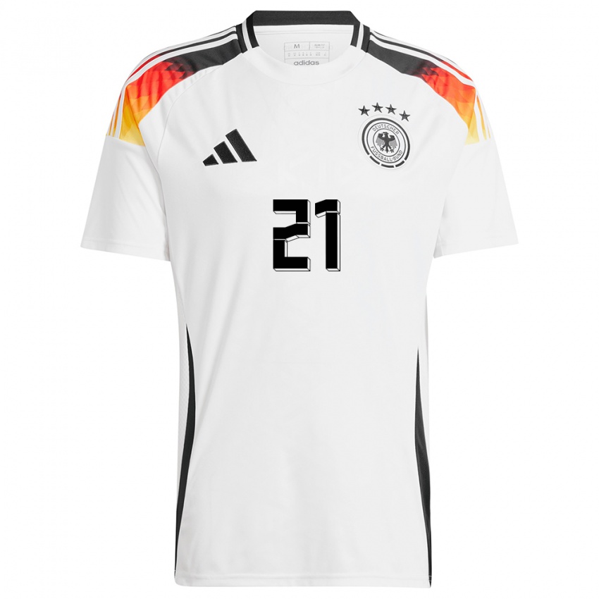 Kinder Deutschland Ilkay Gundogan #21 Weiß Heimtrikot Trikot 24-26 T-Shirt Österreich