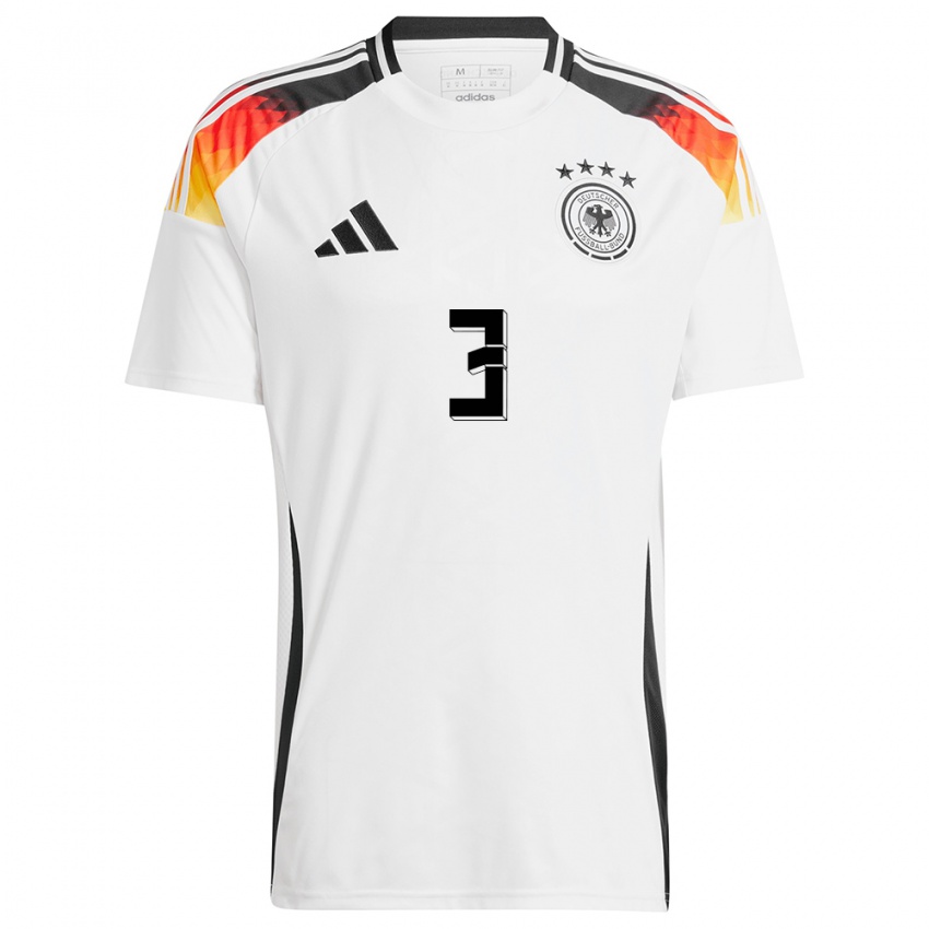 Kinder Deutschland Kathrin Hendrich #3 Weiß Heimtrikot Trikot 24-26 T-Shirt Österreich