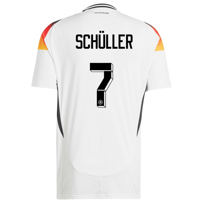 Kinder Deutschland Lea Schuller #7 Weiß Heimtrikot Trikot 24-26 T-Shirt Österreich