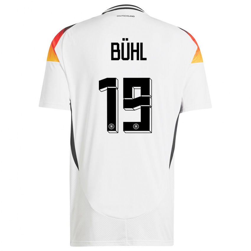 Kinder Deutschland Klara Buhl #19 Weiß Heimtrikot Trikot 24-26 T-Shirt Österreich