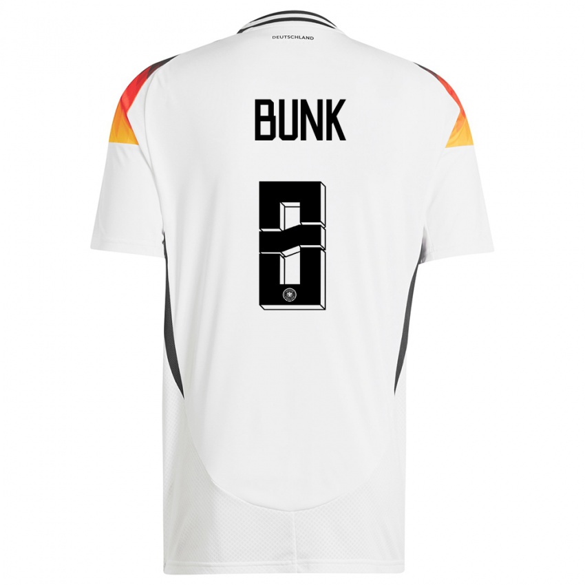 Kinder Deutschland Daniel Bunk #8 Weiß Heimtrikot Trikot 24-26 T-Shirt Österreich