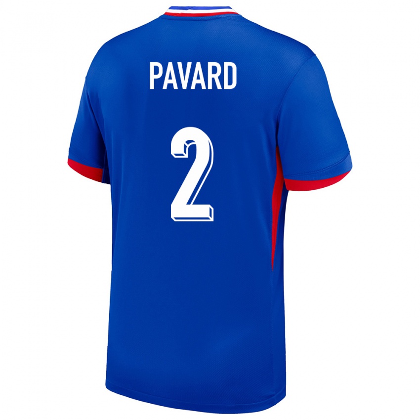 Kinder Frankreich Benjamin Pavard #2 Blau Heimtrikot Trikot 24-26 T-Shirt Österreich